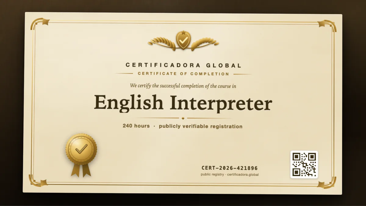 Cover of the English Interpreter course