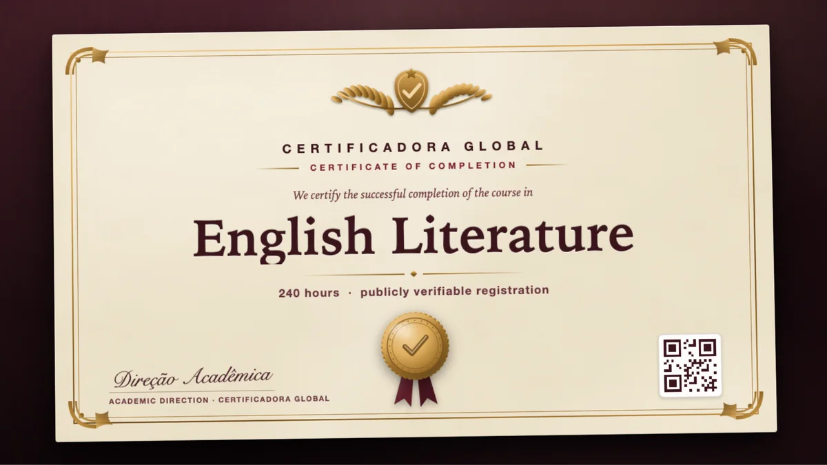 Cover of the English Literature course