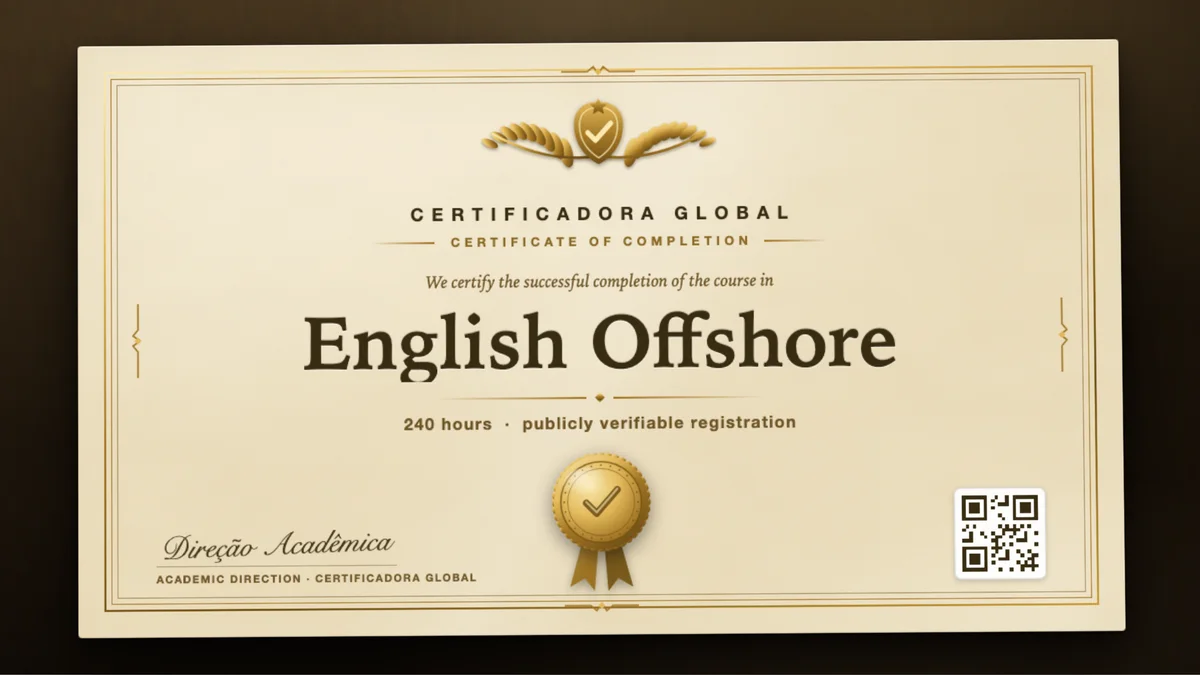 Cover of the English Offshore course