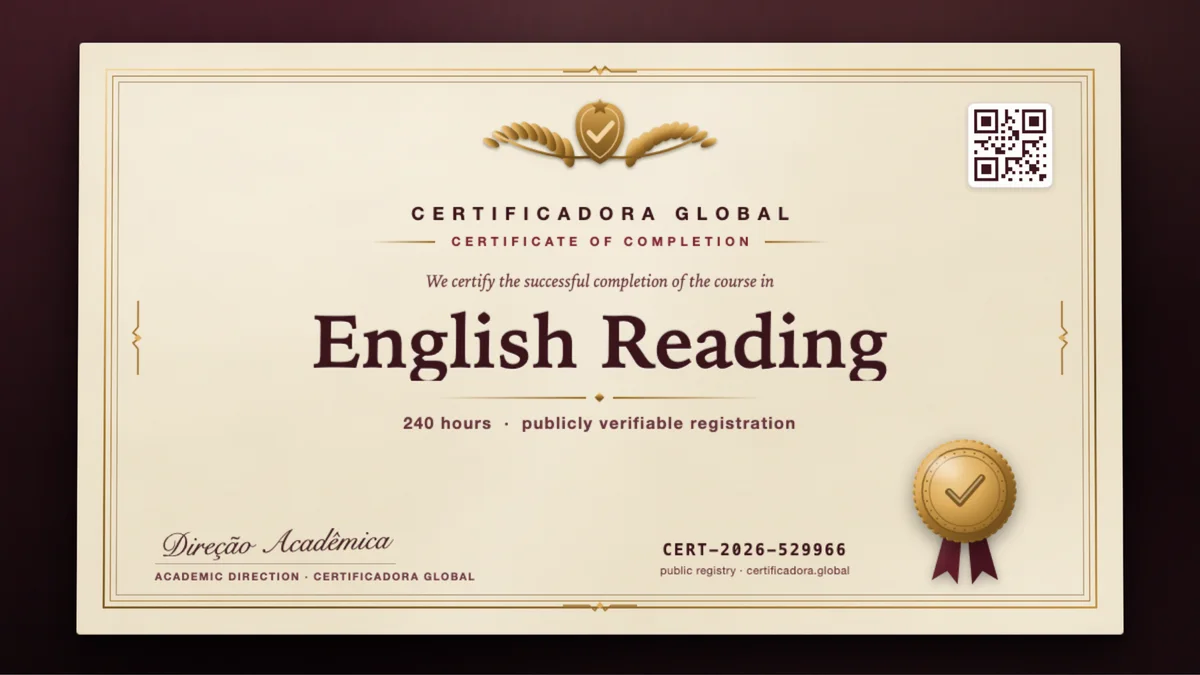 Cover of the English Reading course