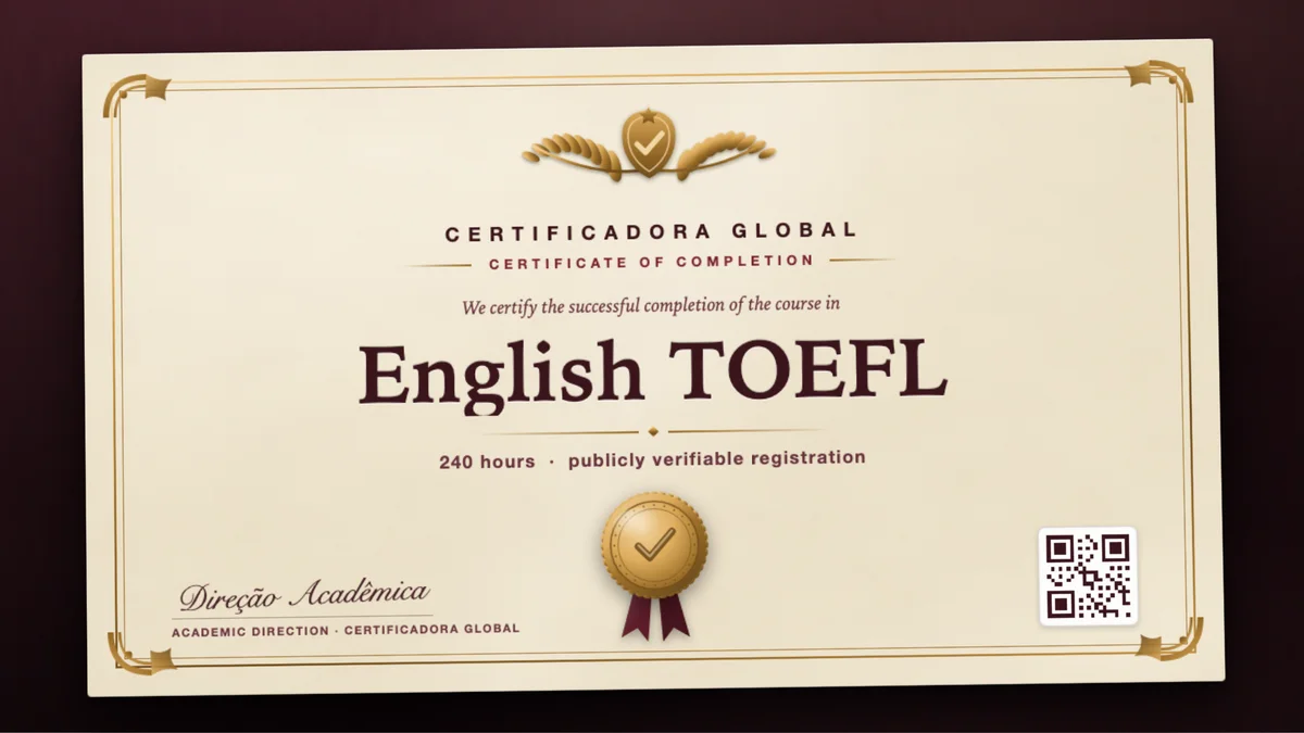Cover of the English TOEFL course