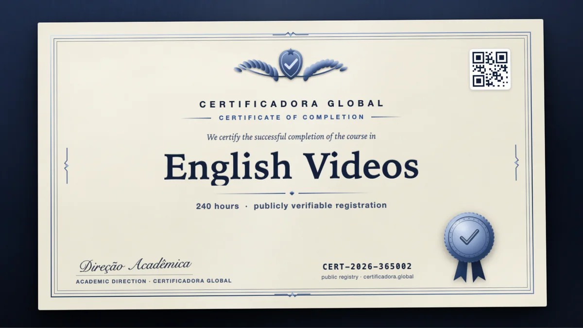 Cover of the English Videos course