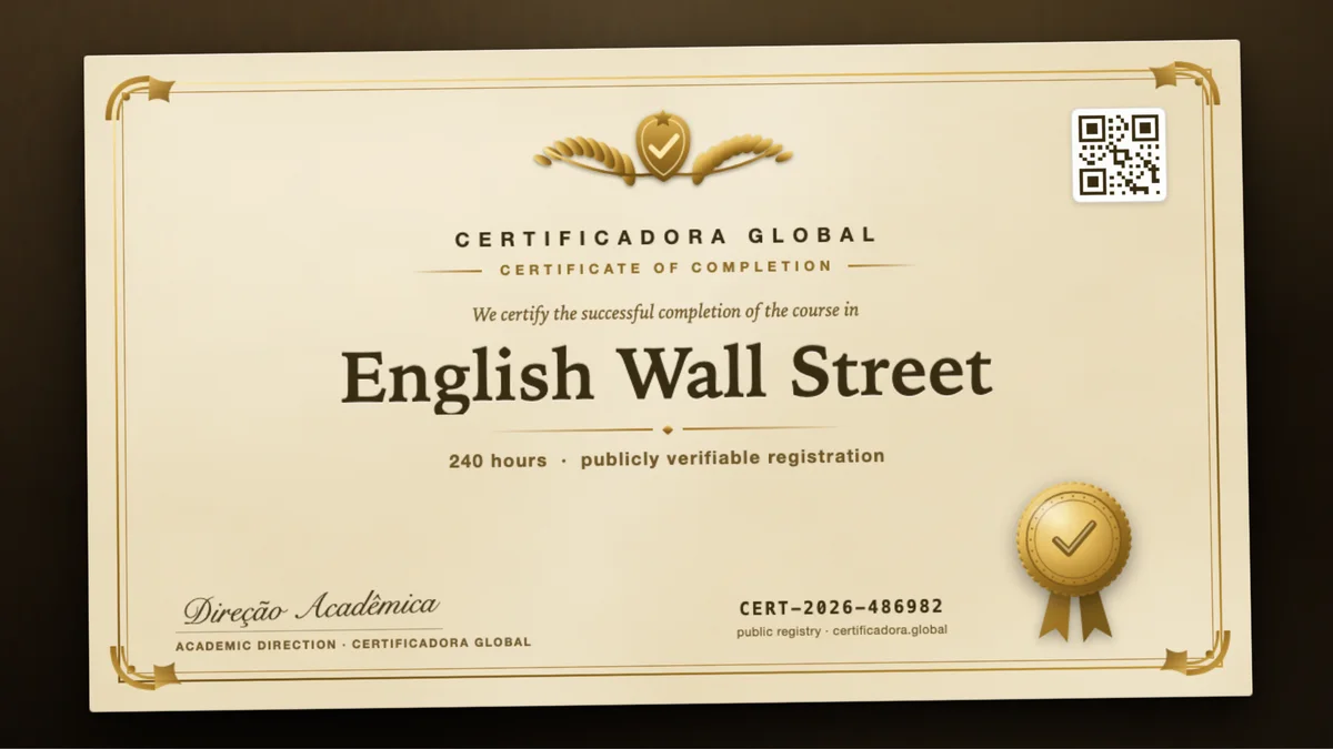 Cover of the English Wall Street course
