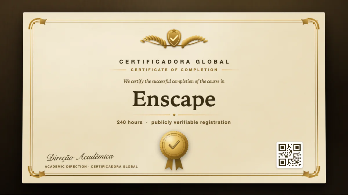 Cover of the Enscape course