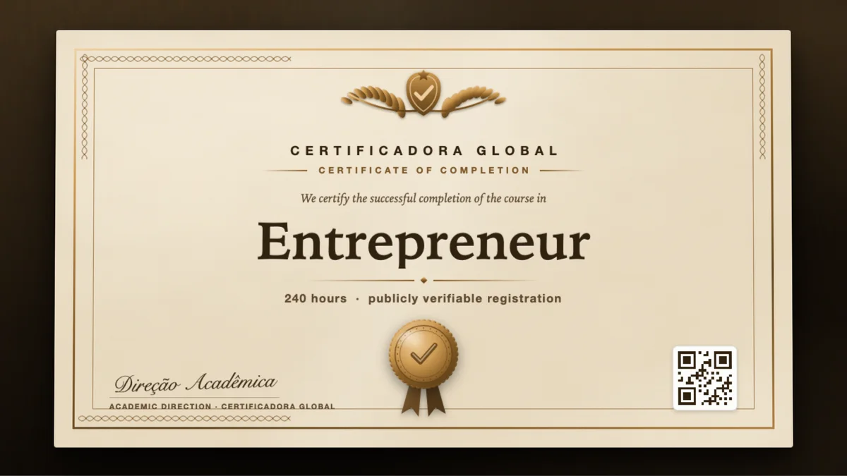 Cover of the Entrepreneur course