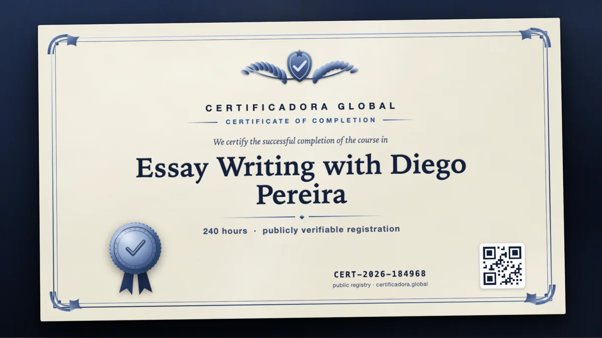 Cover of the Essay Writing with Diego Pereira course