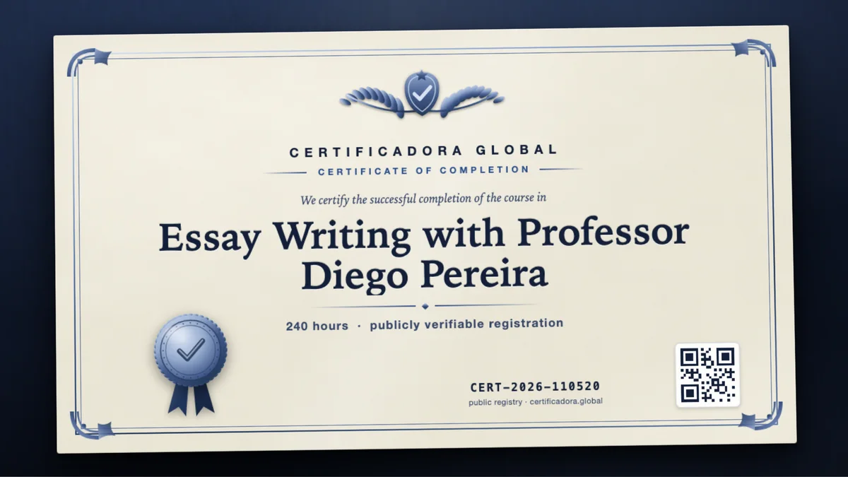 Cover of the Essay Writing with Professor Diego Pereira course