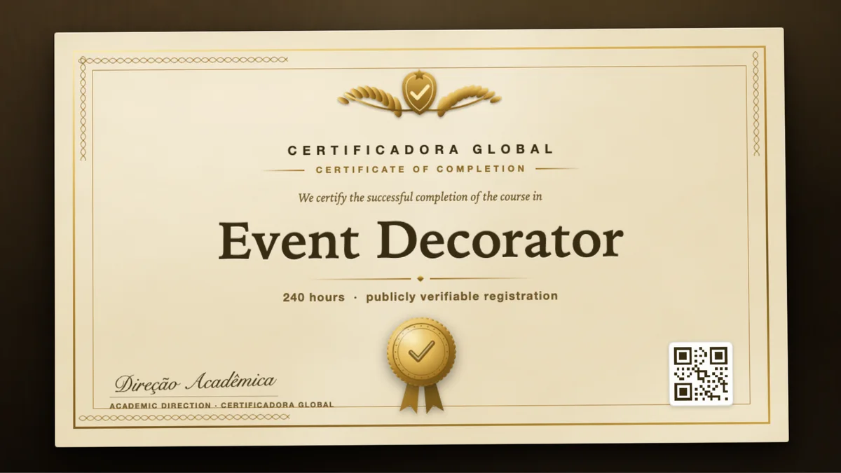 Cover of the Event Decorator course