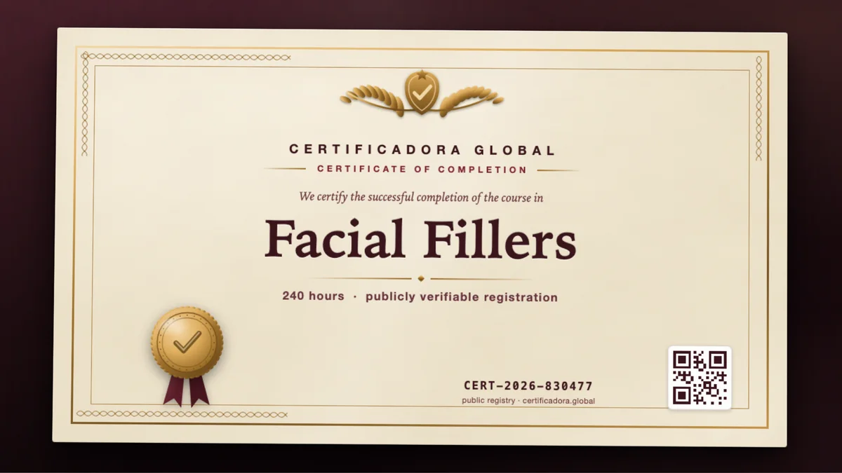 Cover of the Facial Fillers course