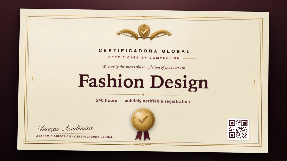 Cover of the Fashion Design course