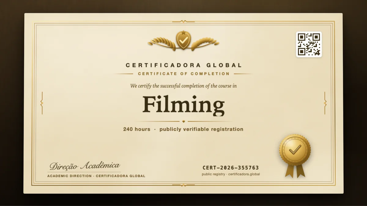 Cover of the Filming course