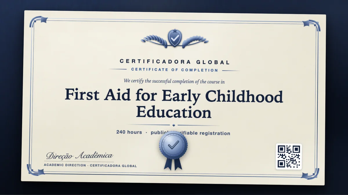 Cover of the First Aid for Early Childhood Education course