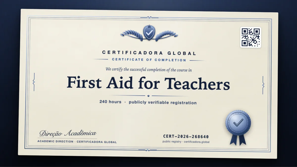 Cover of the First Aid for Teachers course