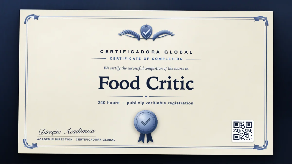 Cover of the Food Critic course