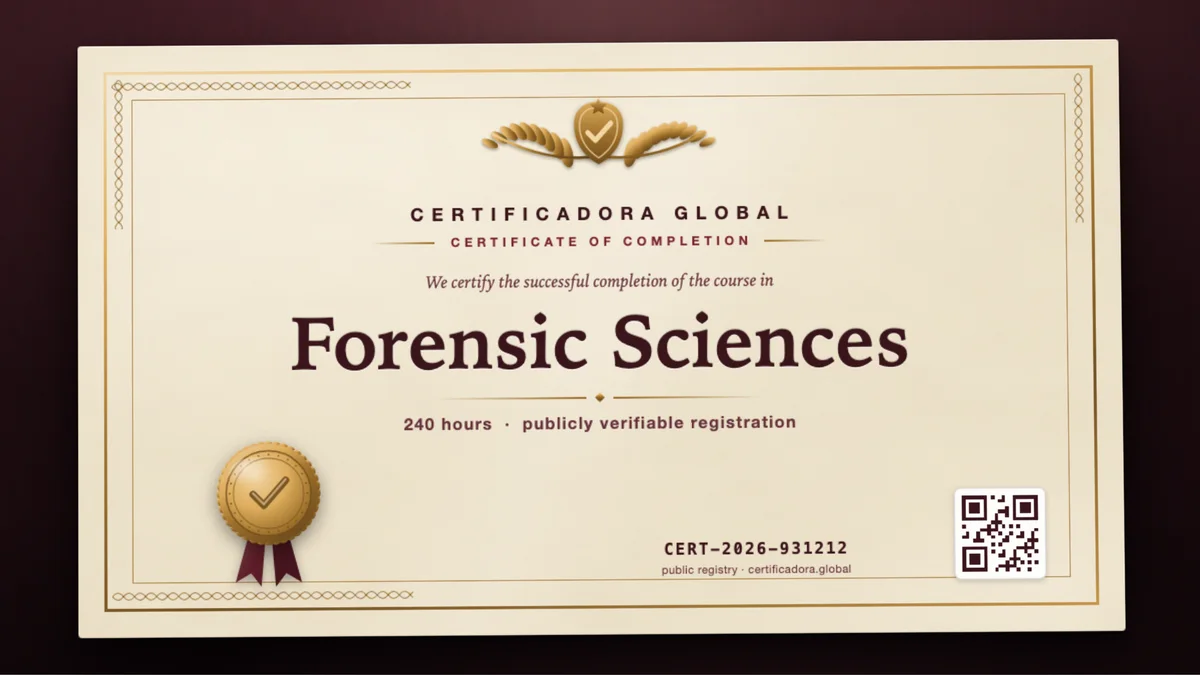 Cover of the Forensic Sciences course