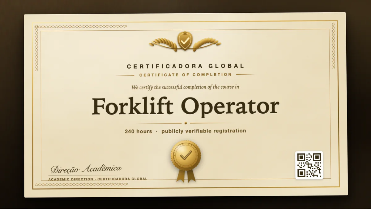 Cover of the Forklift Operator course