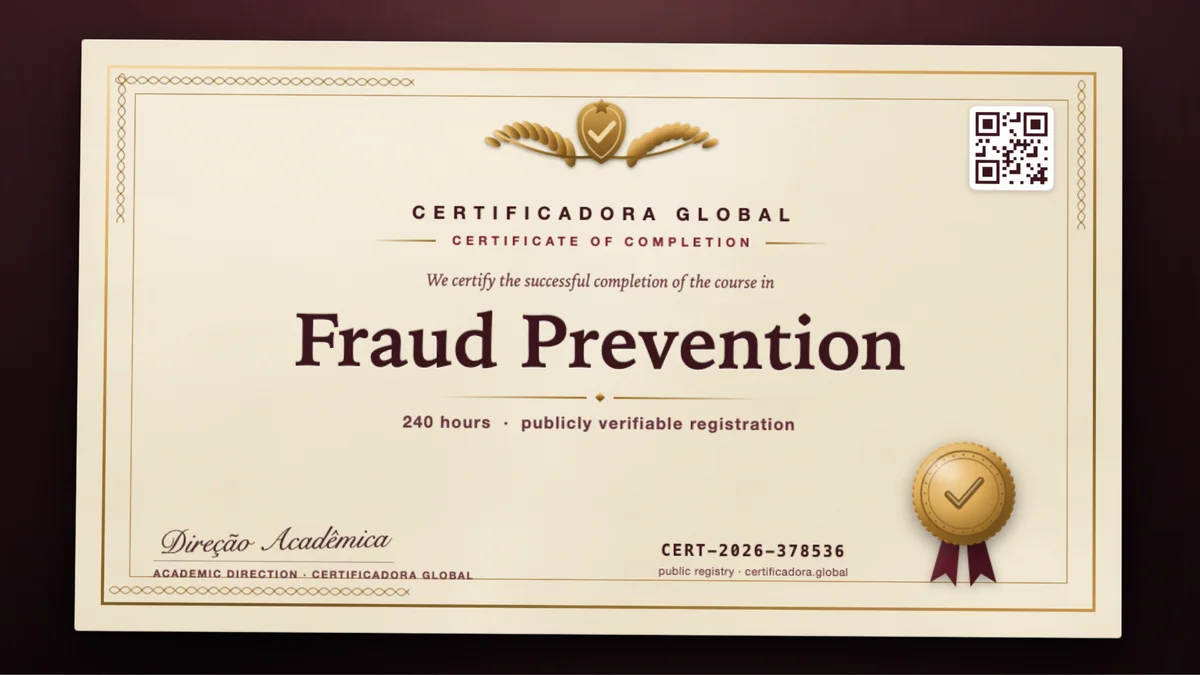 Cover of the Fraud Prevention course