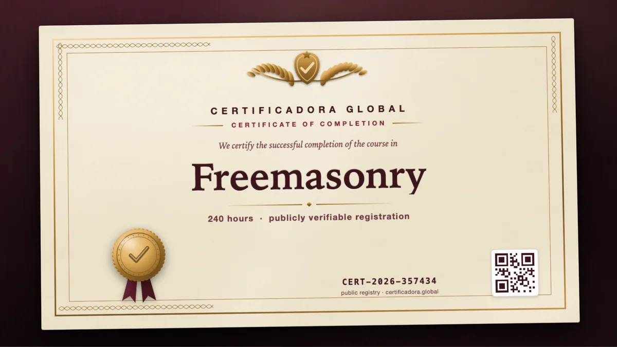 Cover of the Freemasonry course