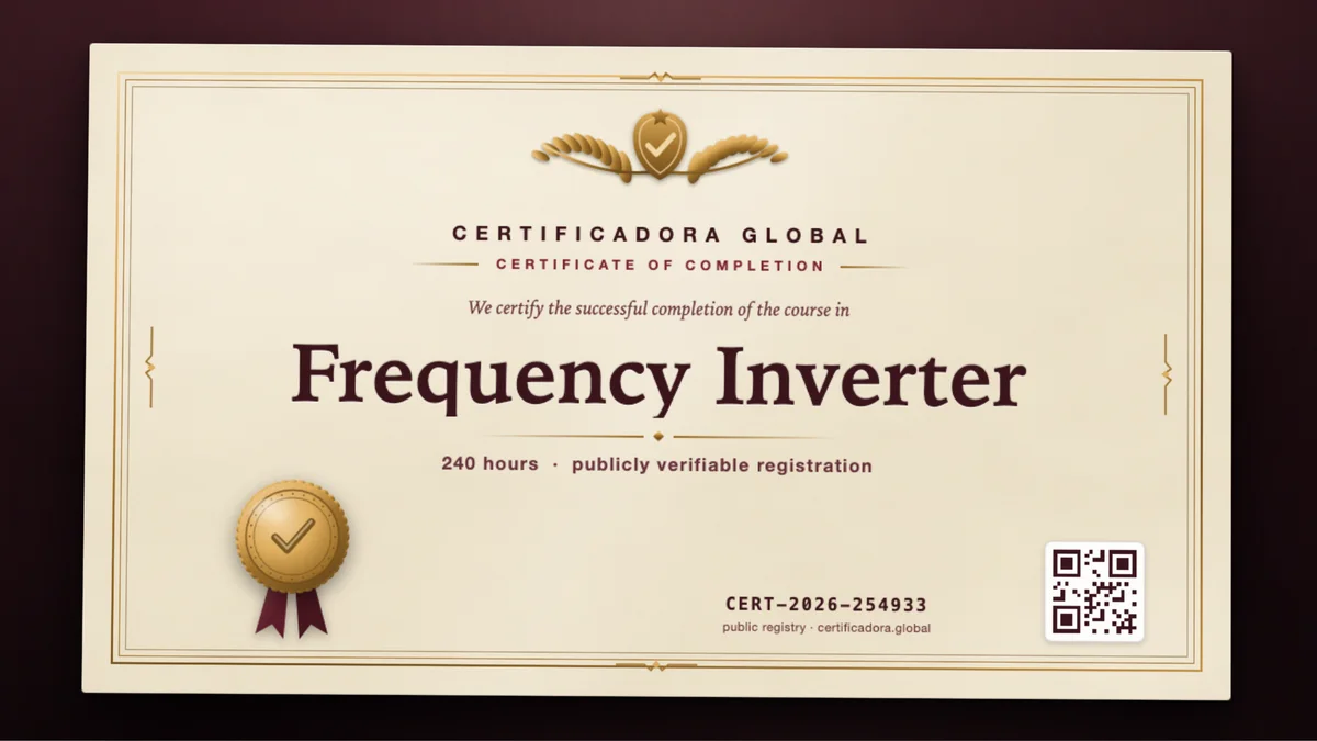 Cover of the Frequency Inverter course