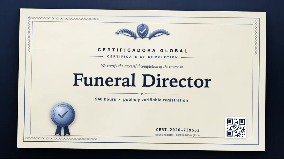 Cover of the Funeral Director course