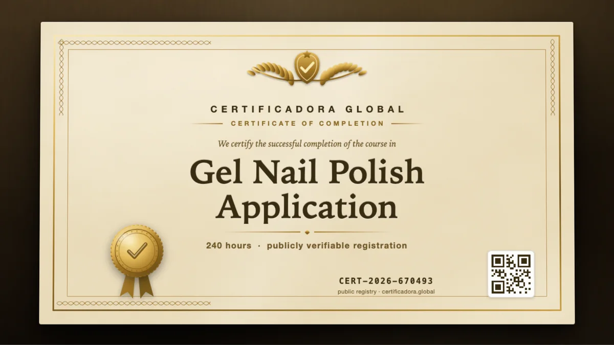 Cover of the Gel Nail Polish Application course