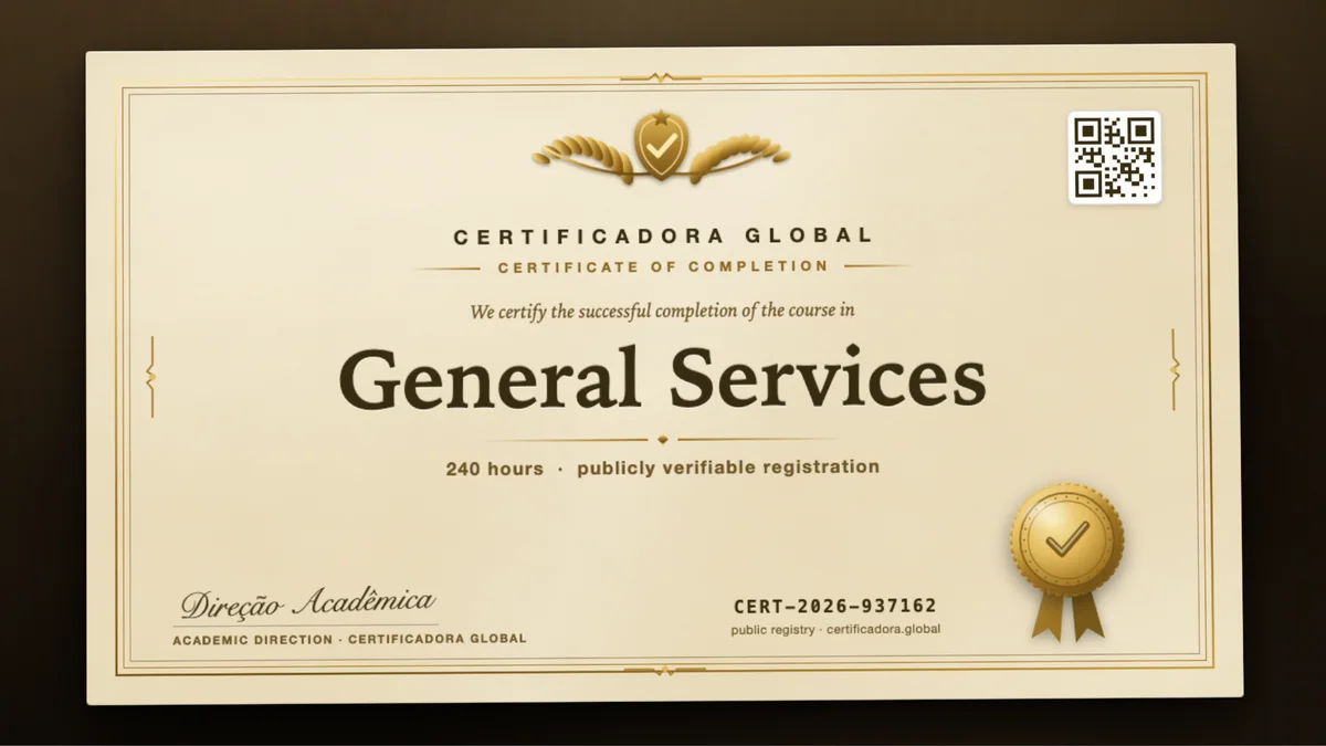 Cover of the General Services course