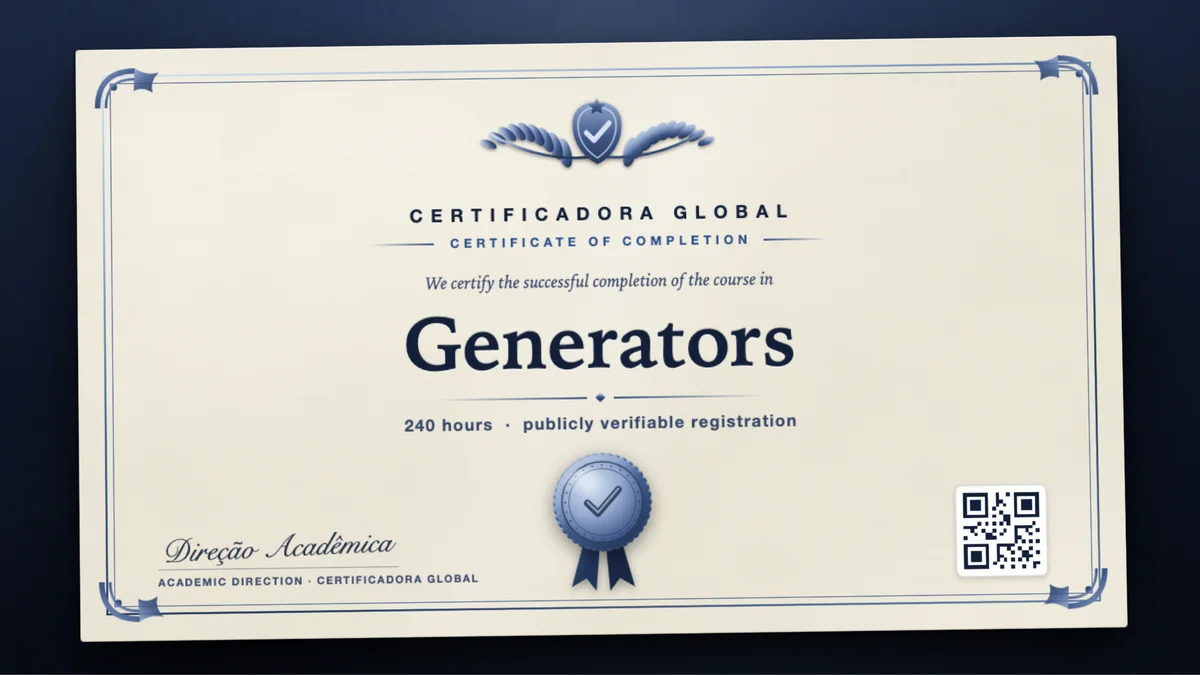 Cover of the Generators course