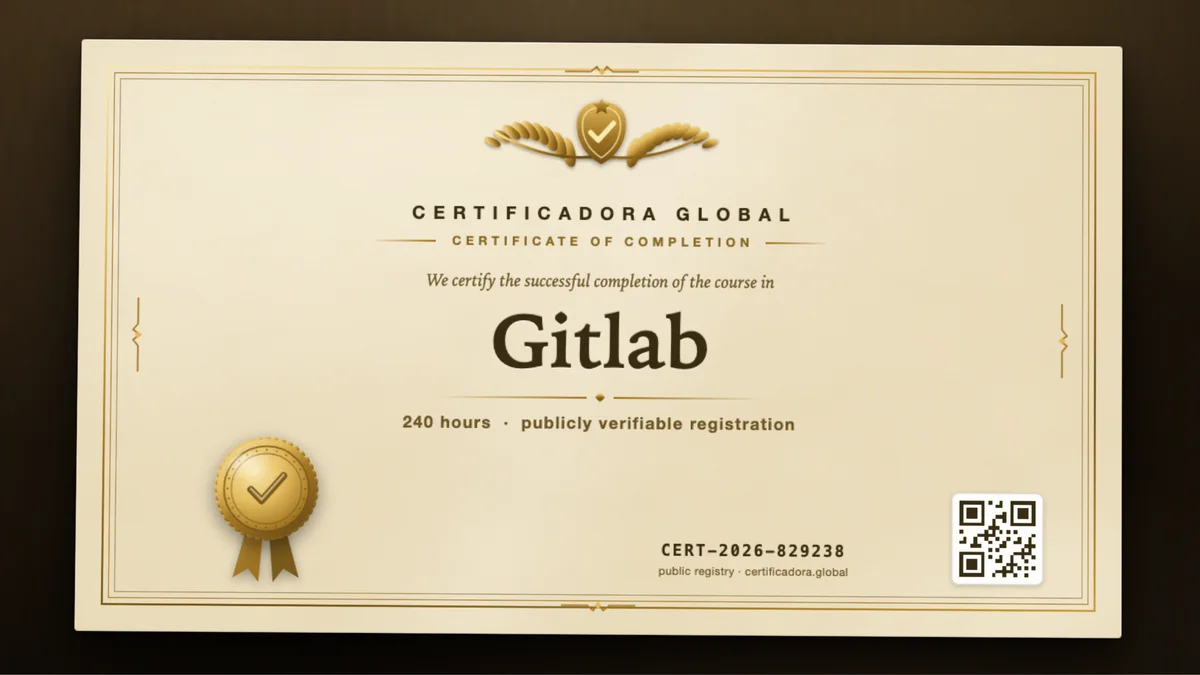 Cover of the Gitlab course