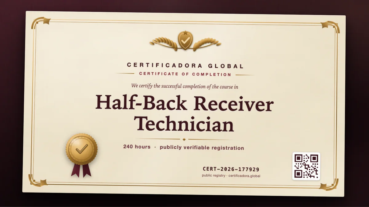 Cover of the Half-Back Receiver Technician course