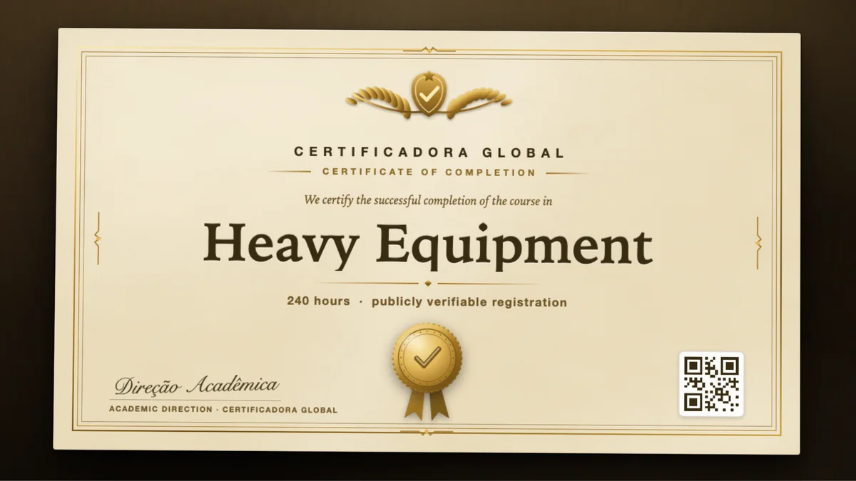 Cover of the Heavy Equipment course