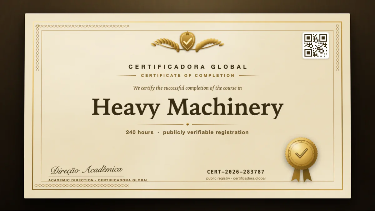 Cover of the Heavy Machinery course