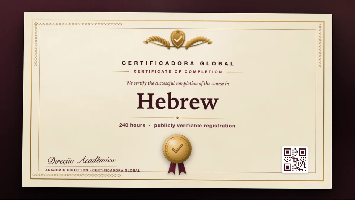 Cover of the Hebrew course