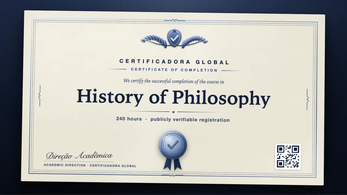 Cover of the History of Philosophy course