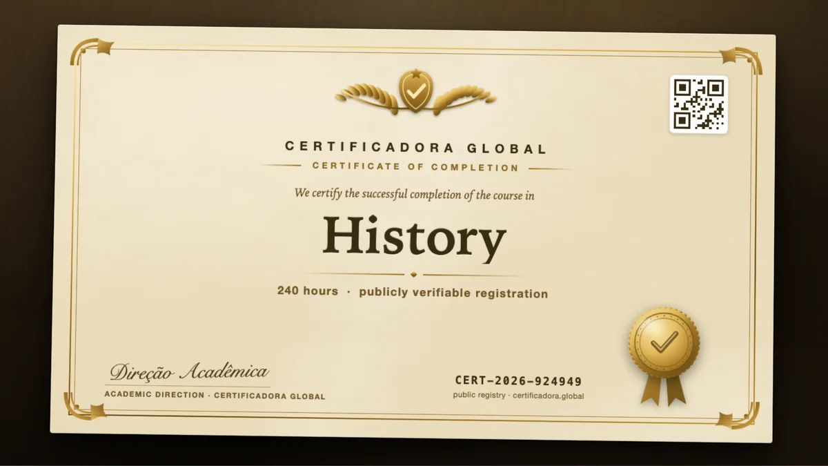 Cover of the History course