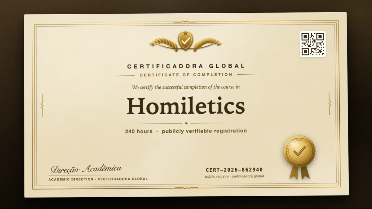 Cover of the Homiletics course