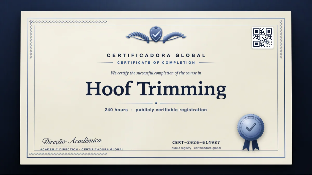 Cover of the Hoof Trimming course