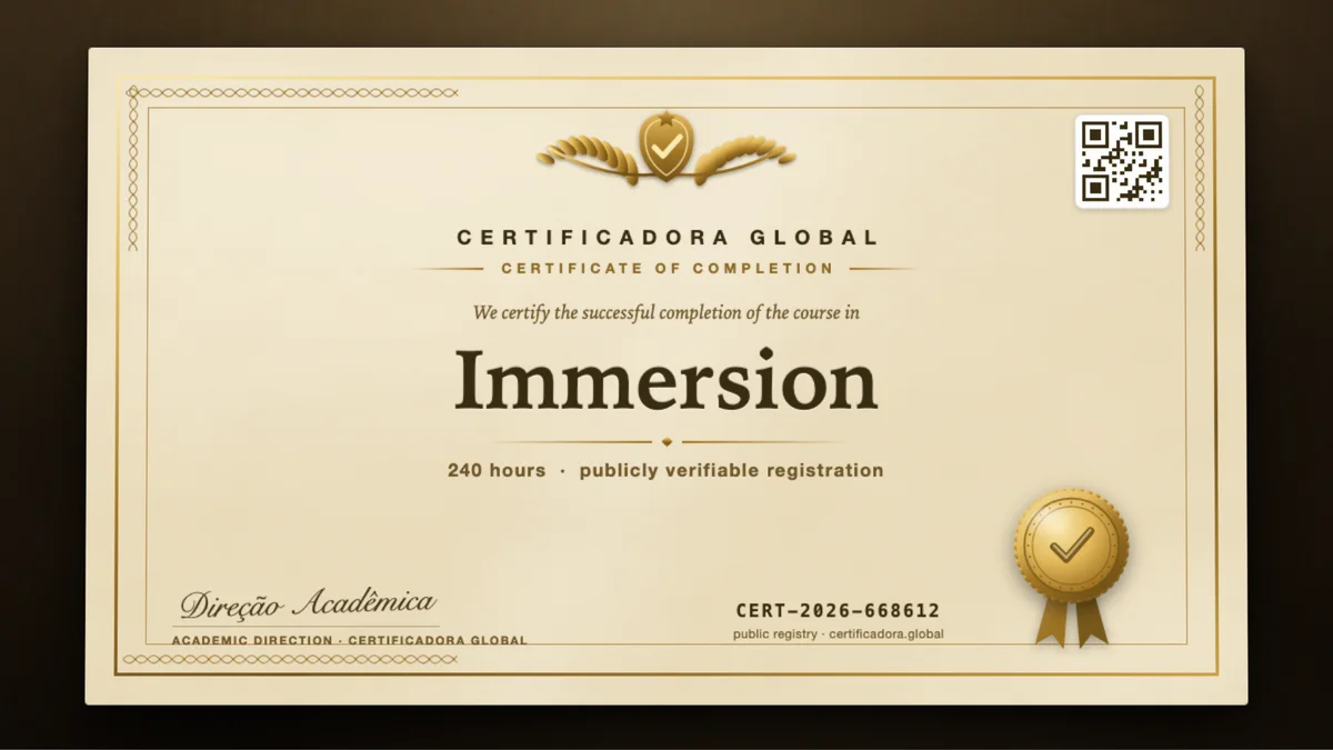 Cover of the Immersion course