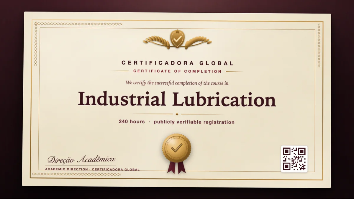Cover of the Industrial Lubrication course