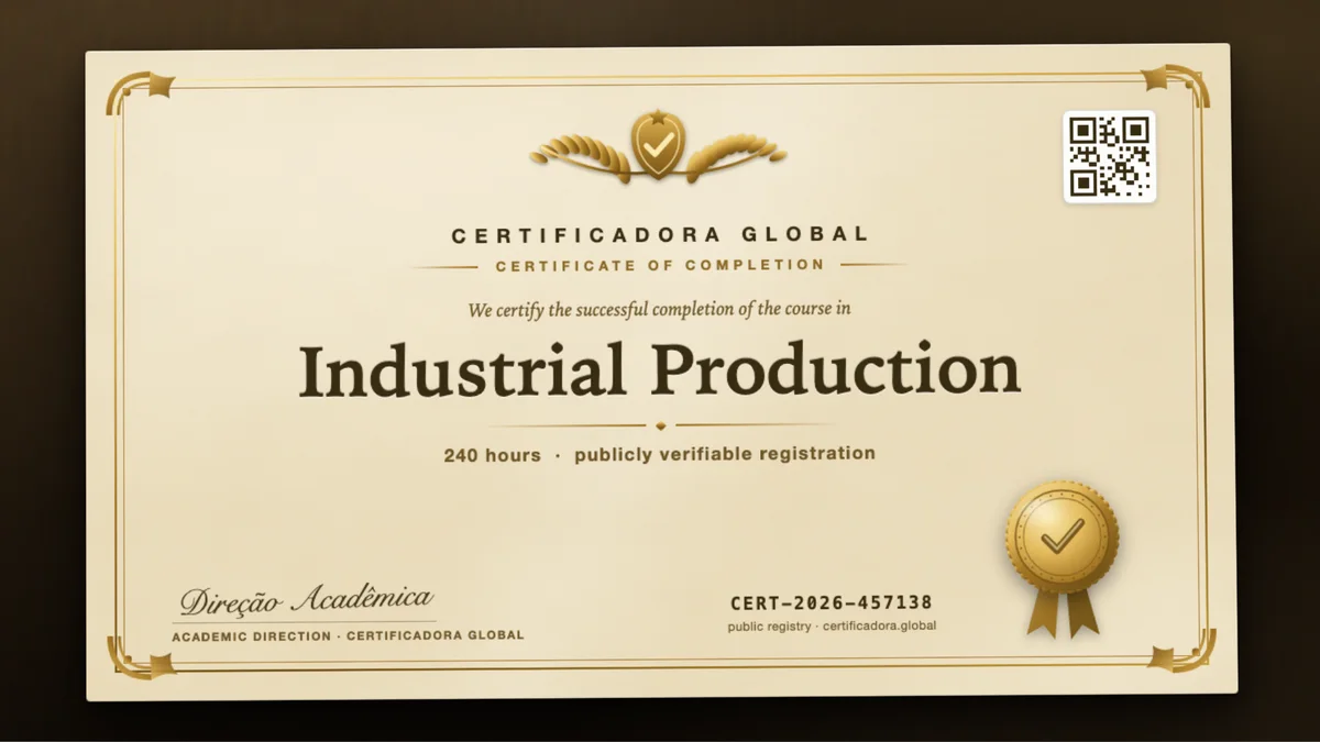 Cover of the Industrial Production course
