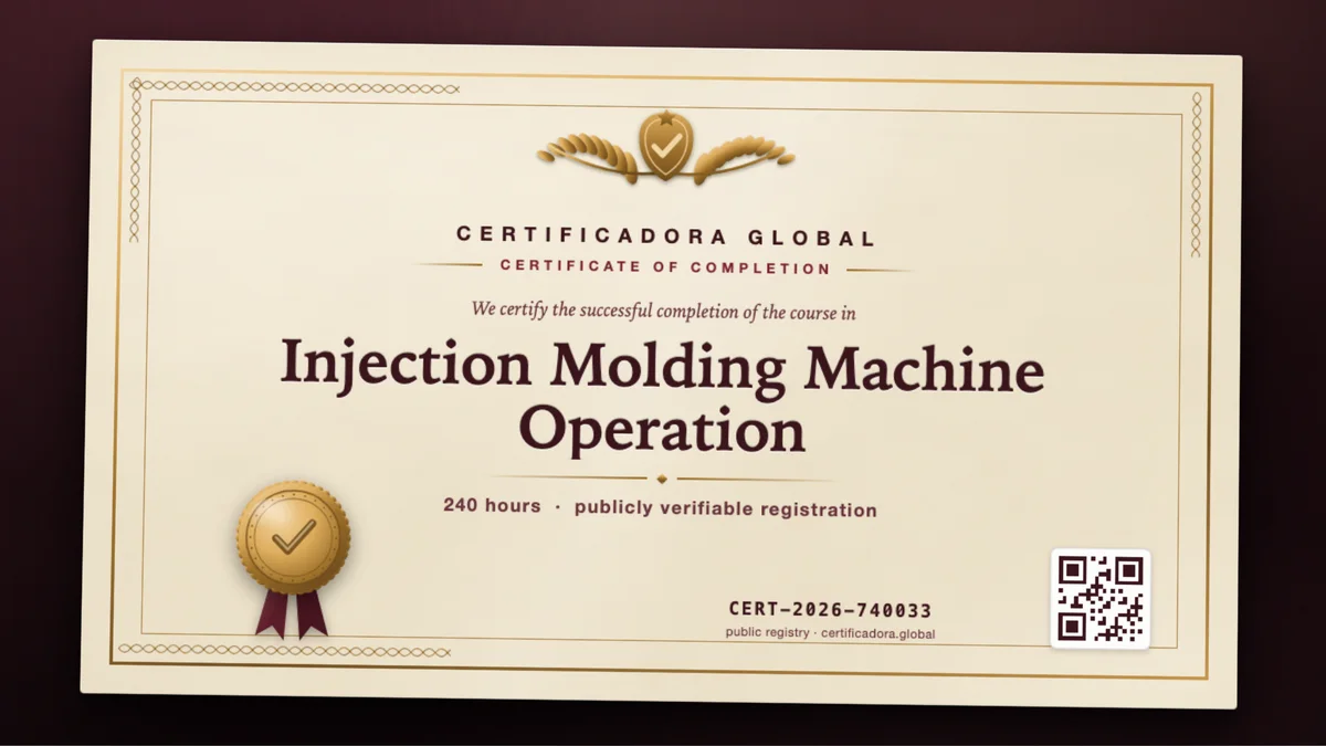 Cover of the Injection Molding Machine Operation course