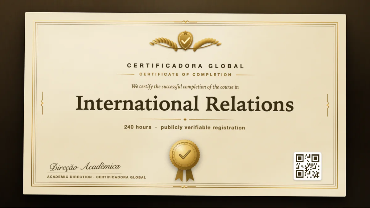 Cover of the International Relations course