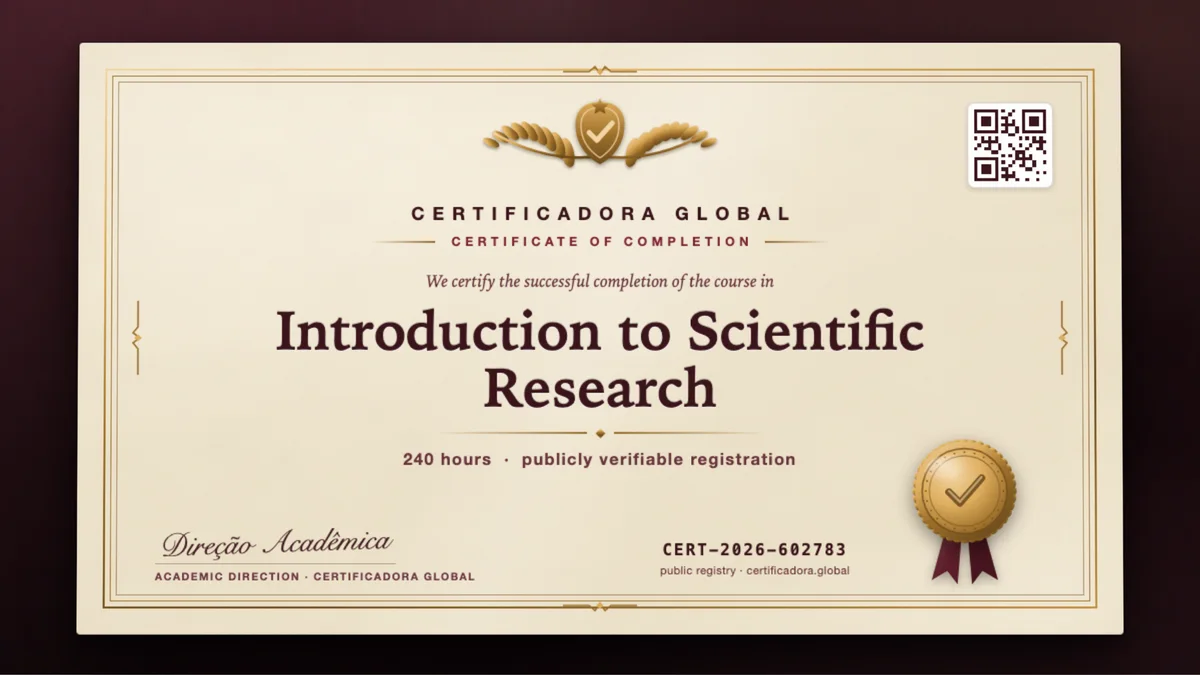 Cover of the Introduction to Scientific Research course