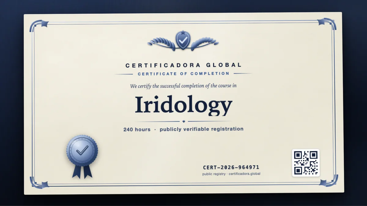 Cover of the Iridology course
