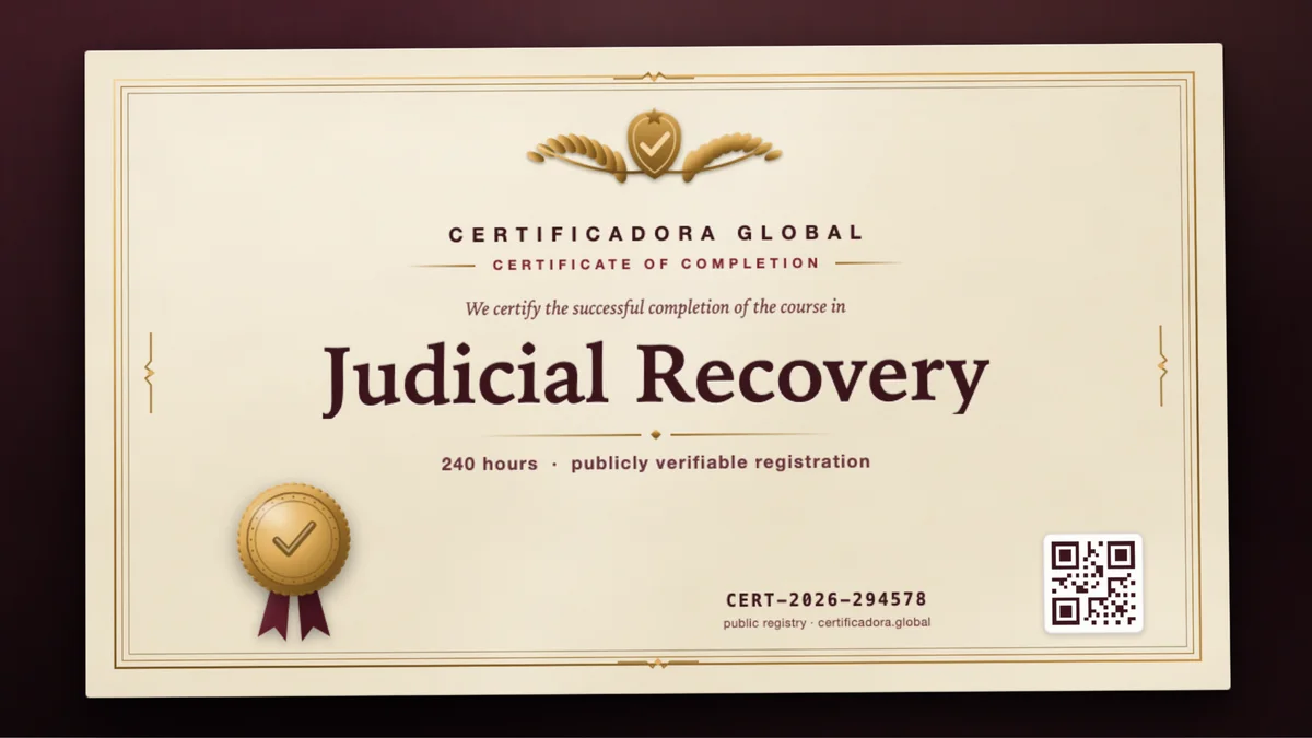 Cover of the Judicial Recovery course
