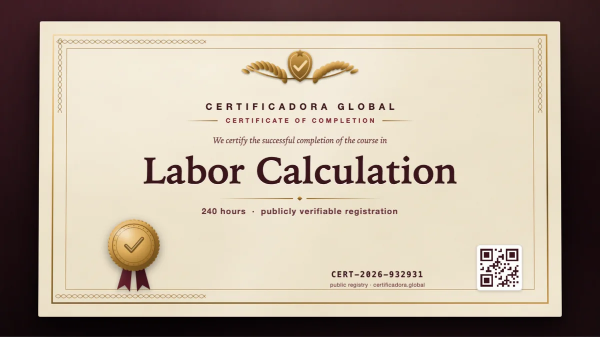 Cover of the Labor Calculation course