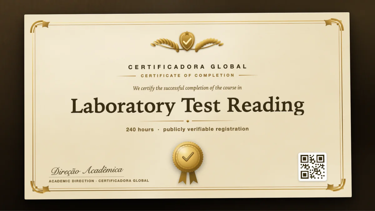 Cover of the Laboratory Test Reading course
