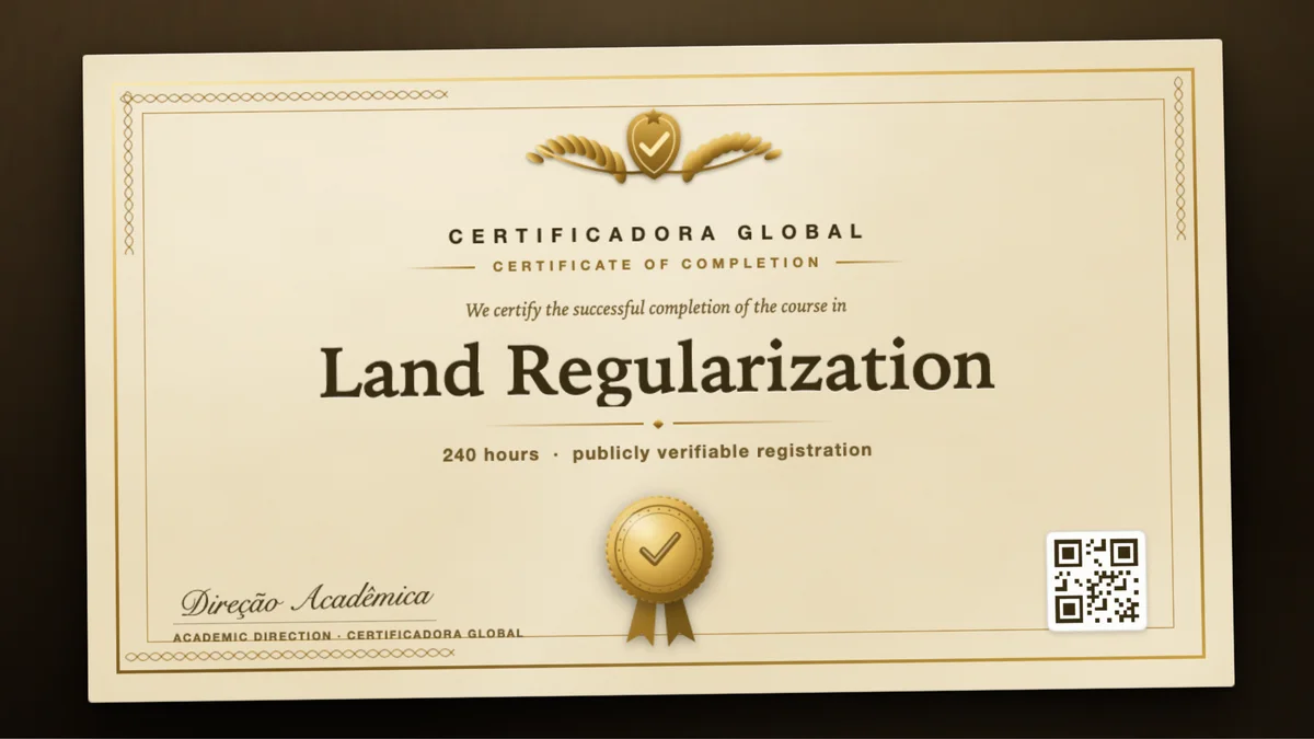 Cover of the Land Regularization course