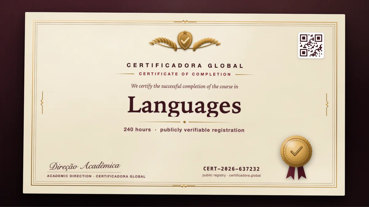 Cover of the Languages course