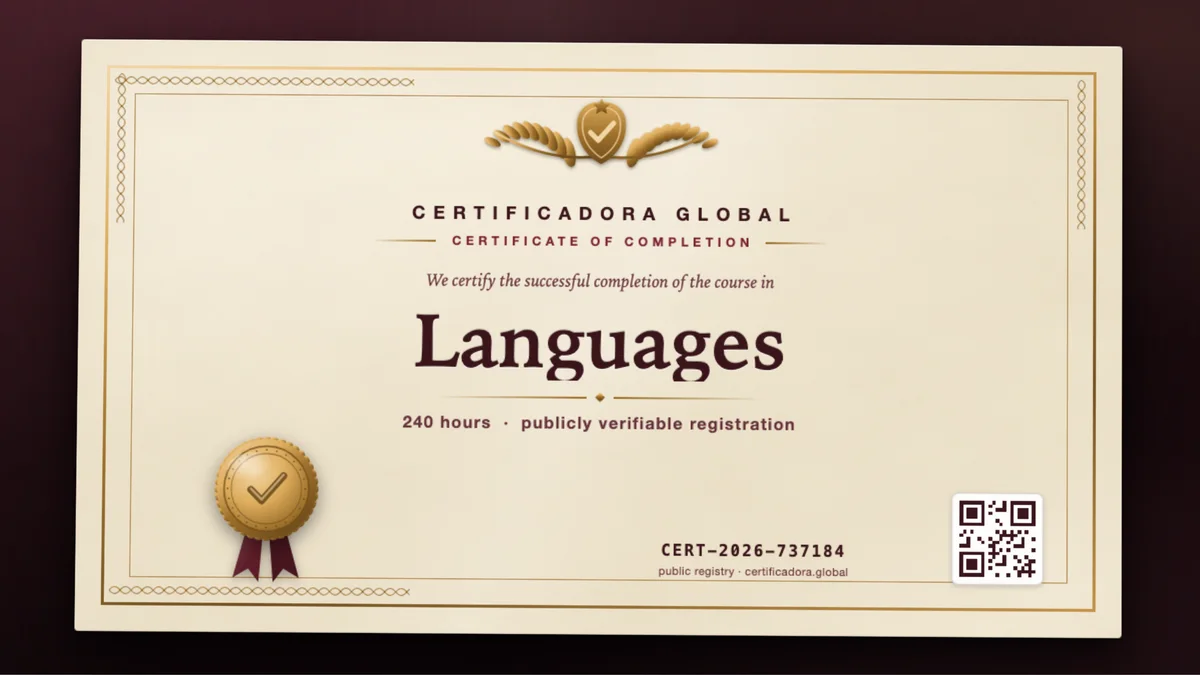 Cover of the Languages course