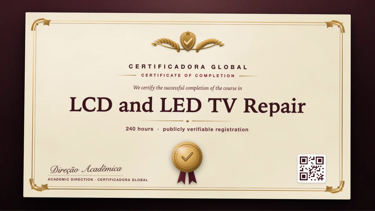 Cover of the LCD and LED TV Repair course